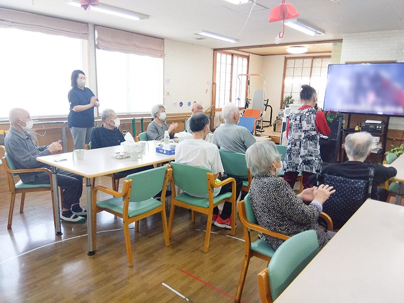 ツクイ勝ち抜き歌うま選手権の練習風景
