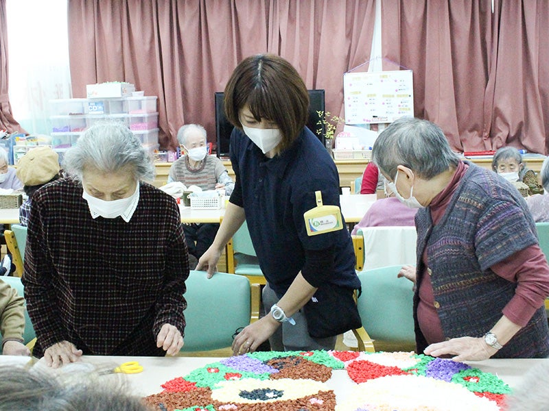 明石二見壁面飾り_制作風景3