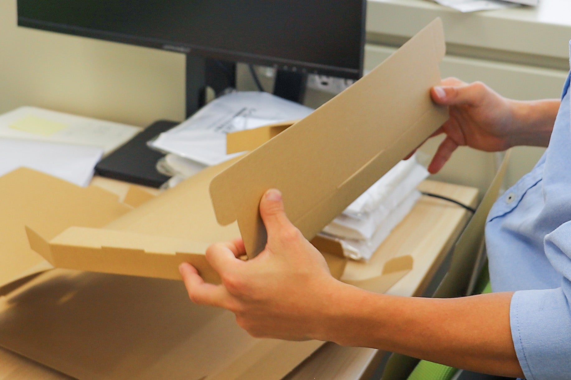 丁寧に出荷準備を行います