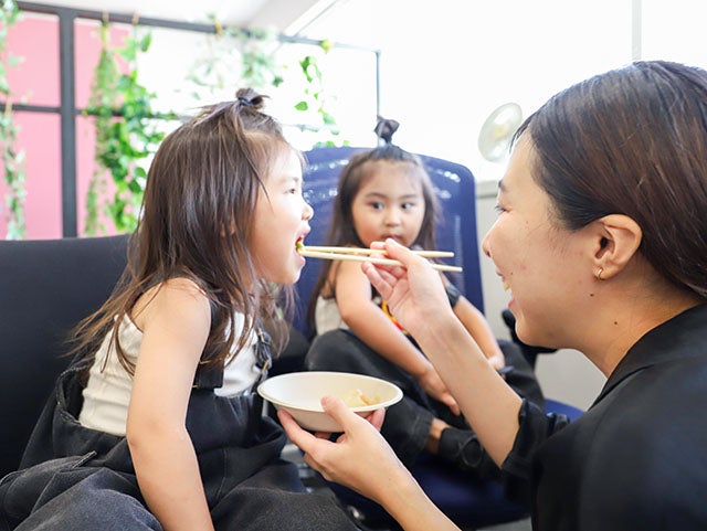 冷凍弁当の試食コーナー