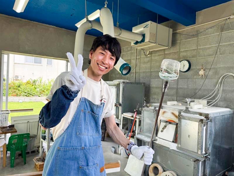 宮古島で記念撮影