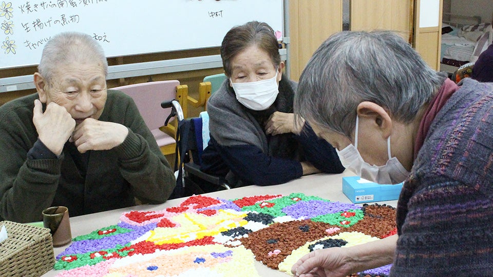 ツクイ明石二見_デイサービス_壁面飾り制作